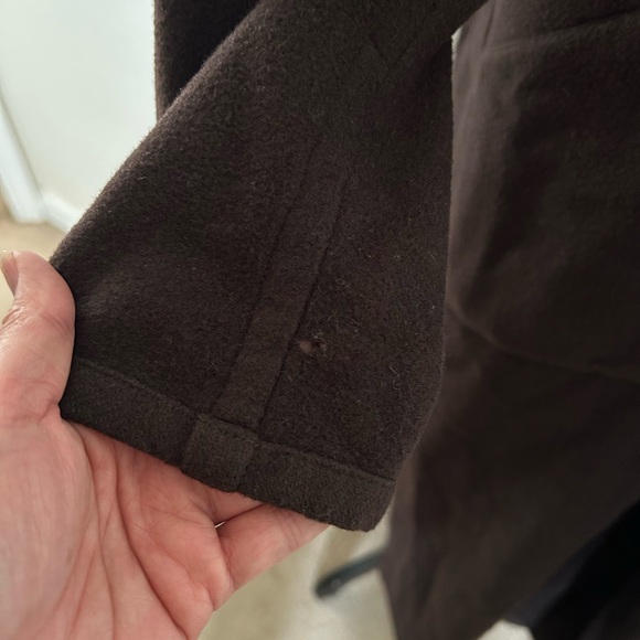 Eileen Fisher 100% Wool Long Line Oversized Open Front Trench Coat - Picture 11 of 11